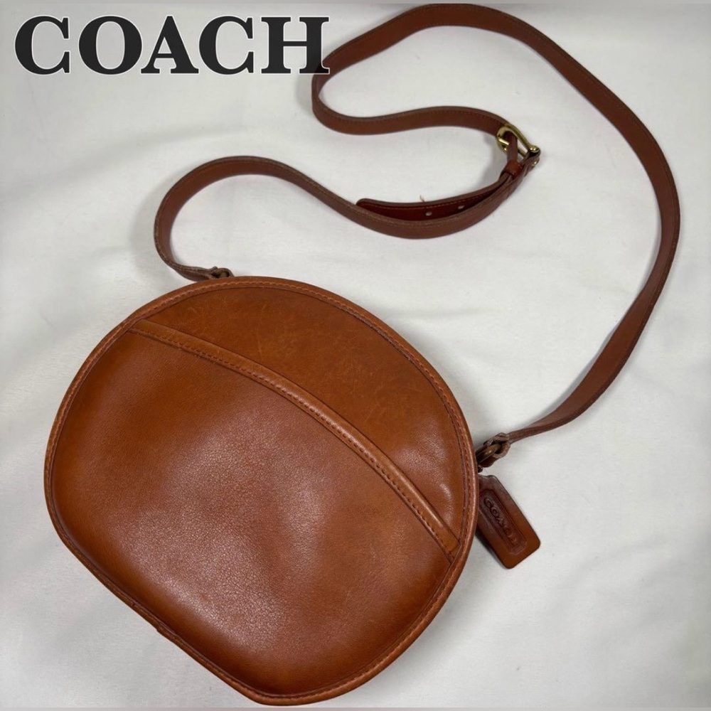 COACH Vintage 1994 Brown Glovetanned Leather Canteen Bag USA Made πΊπΈ - Picture 3 of 16